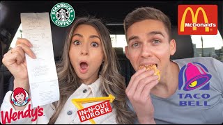 LETTING THE PERSON IN FRONT OF US DECIDE WHAT WE EAT FOR 24 HOURS!!!