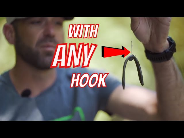 Fish A WEIGHTED WACKY RIG with ANY HOOK! - Bass Fishing