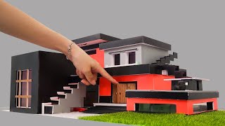 Build a Miniature House Model - Relax with Crafts and Soothing music - Crafts at Home #construction