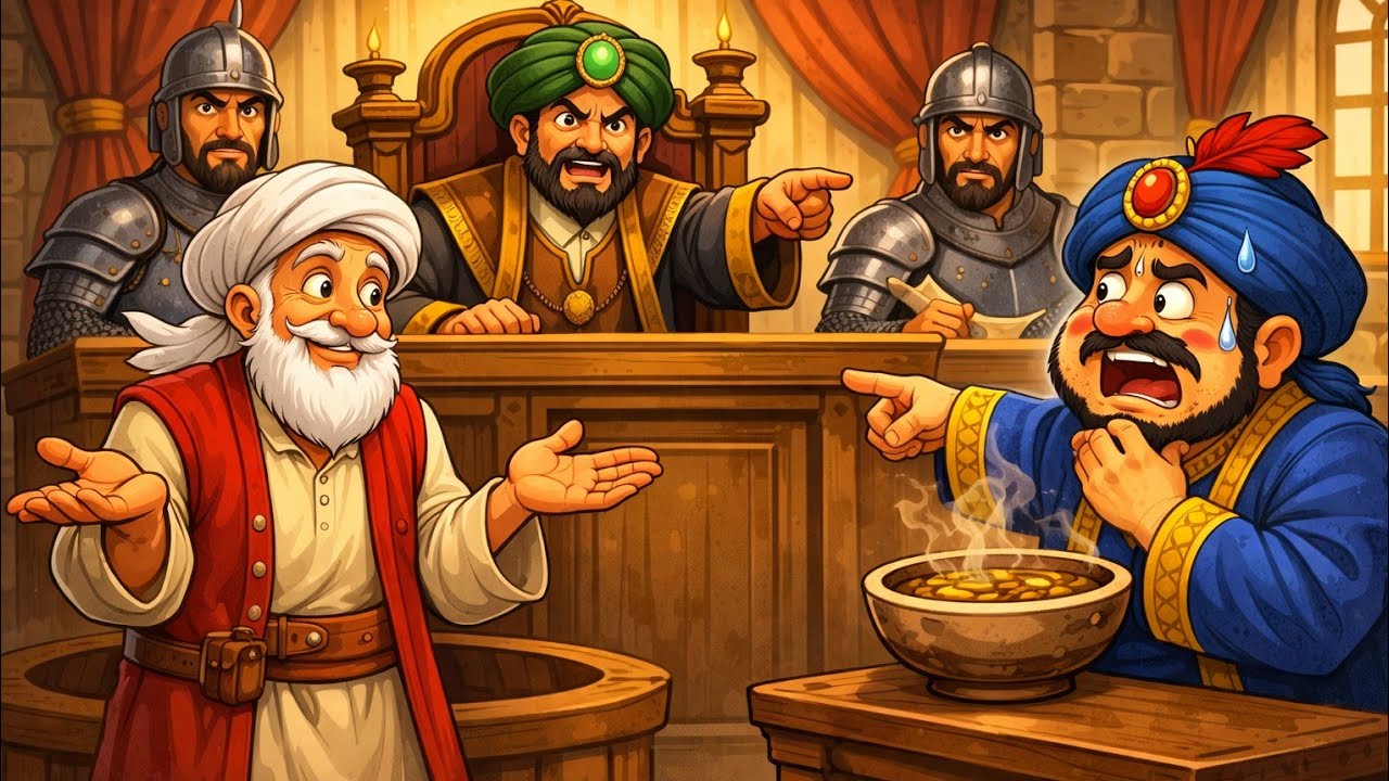 جحا يعترف بوضع السم أمام القاضي… لكن الحقيقة كانت صادمة!#قصص جحا #قصص للنوم