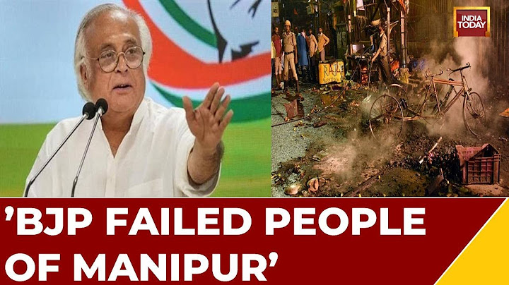 Manipur Burning : Congress Hits Out At BJP Says, ’BJP Failed People Of Manipur’