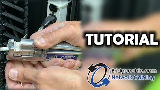 How to Crimp Shielded CAT6A Network Jacks | Installation for Data | BridgeCable.com