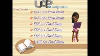 FIN 571 Connect Problem | FIN 571 Connect Problem Final Exam Answers - UOP E Assignments