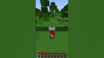 Minecraft But Language Changes Every 60 Sec #minecraft #shorts #funny