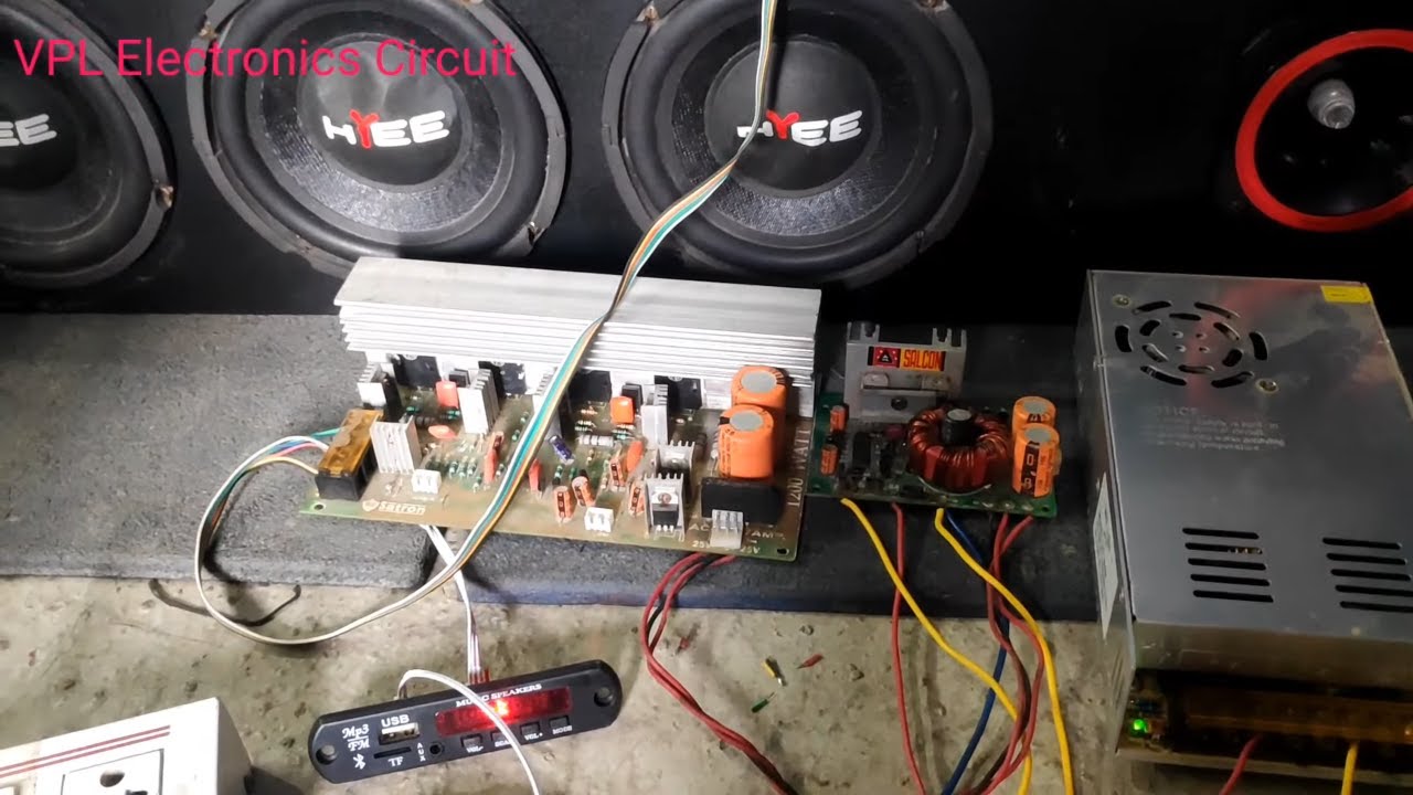 how to repair 100+100watt audio board 2SC5200+2SA1943 in hindi