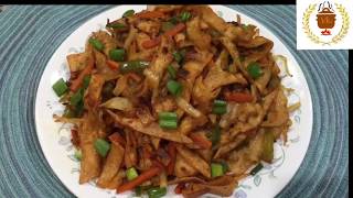 Vegetable chapati noodles | roti Ka noodles | Chinese style tortilla noodles recipe