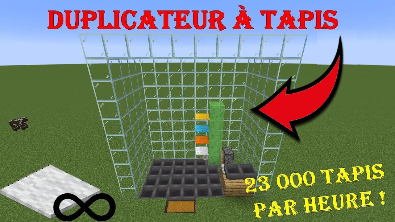 [TUTO] Duplicateur à tapis l Minecraft ! ️ - YouTube