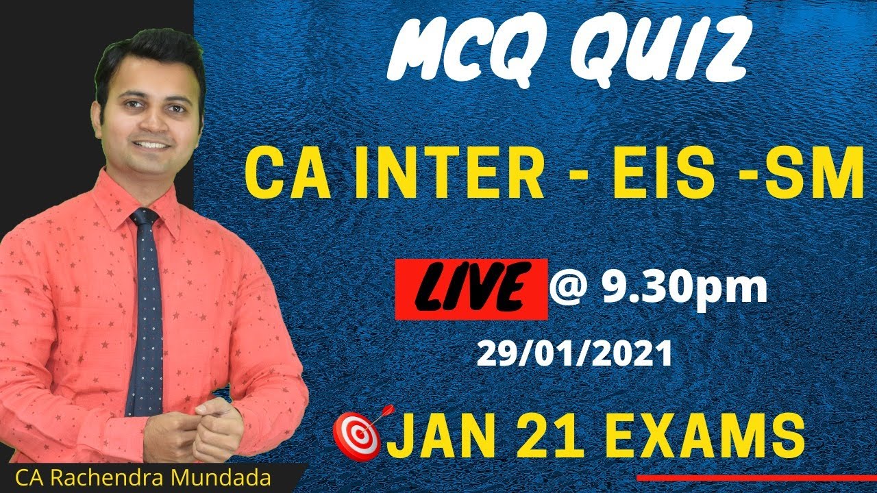 Kbc Pattern CA Inter EIS-SM | MCQ Quiz | KBC Pattern - Part 5 - YouTube