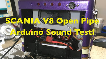 Arduino DIY ESP32 RC Truck Sound Controller: Testing SCANIA R620 V8 Open Pipe Engine Sound