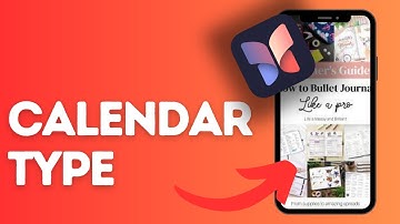 How to select calendar type on Journal?