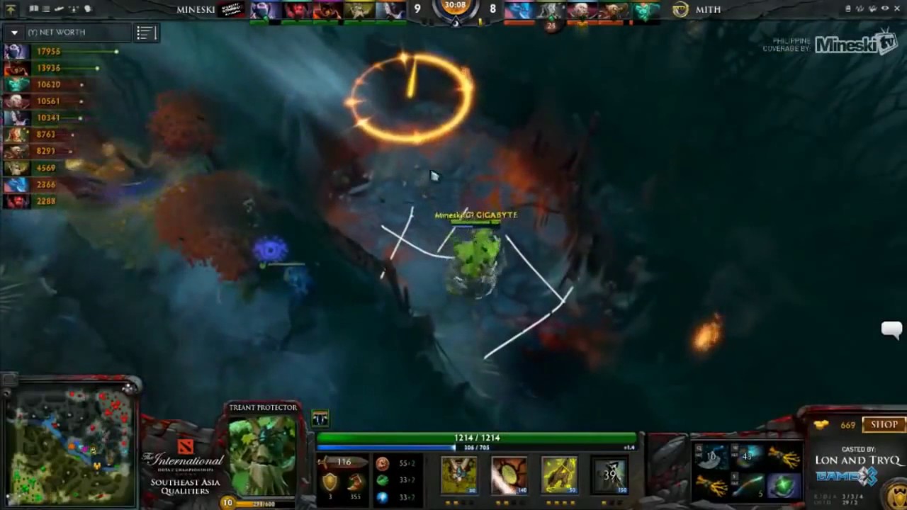 HOY!!!!! Pinoy Caster Mineski vs Mith LB Game 2 Dota TI4