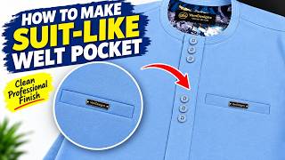 HOW TO MAKE A SUIT-LIKE WELT POCKET | Clean & Professional Sewing Tutorial
