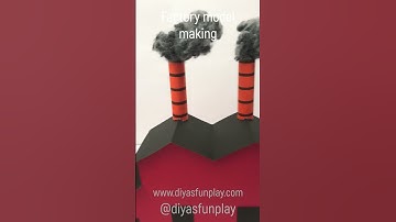 Paper factory model - #shortsvideo - #shorts - #scienceproject - #diyasfunplay