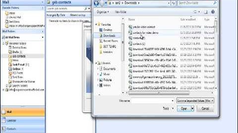 Import Contacts from Excel or a CSV File into Outlook
