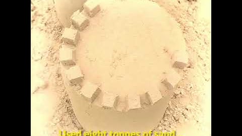 sandcastle sand sculpture