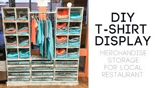 How To Build A Display For T-Shirts - Youtube