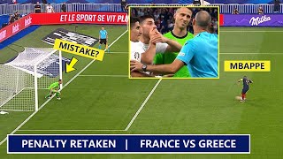 😲Mbappe's Controversial Penalty Against Greece 😨 Penalty Retaken!