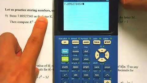 AP Calculus AB Lesson 011 Graphing Calculator Practice Part 1/2