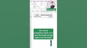 EXCEL TRUCCHI: 🗓️ Formato giorno della settimana #shorts  #excel #exceltips