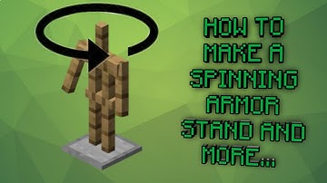 How to make a spinning armor stand in MCPE