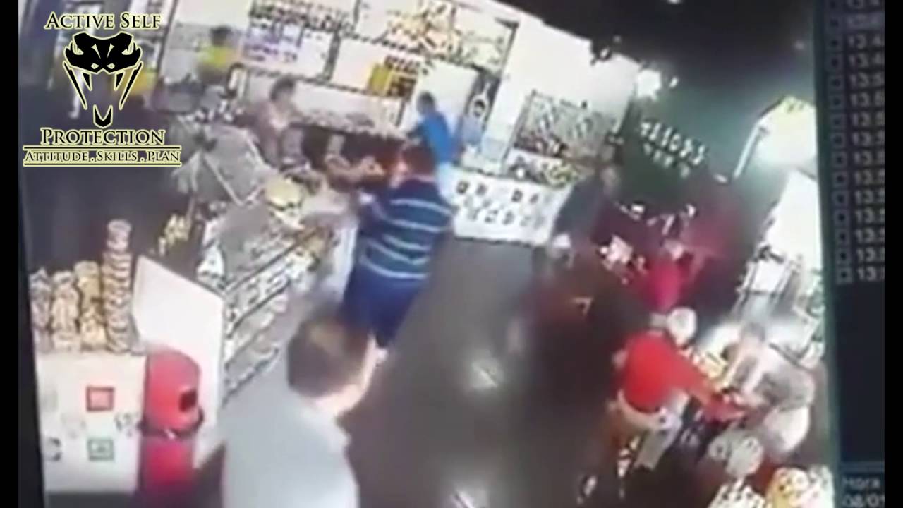 Armed Robbery Stopped by Armed Customer - YouTube