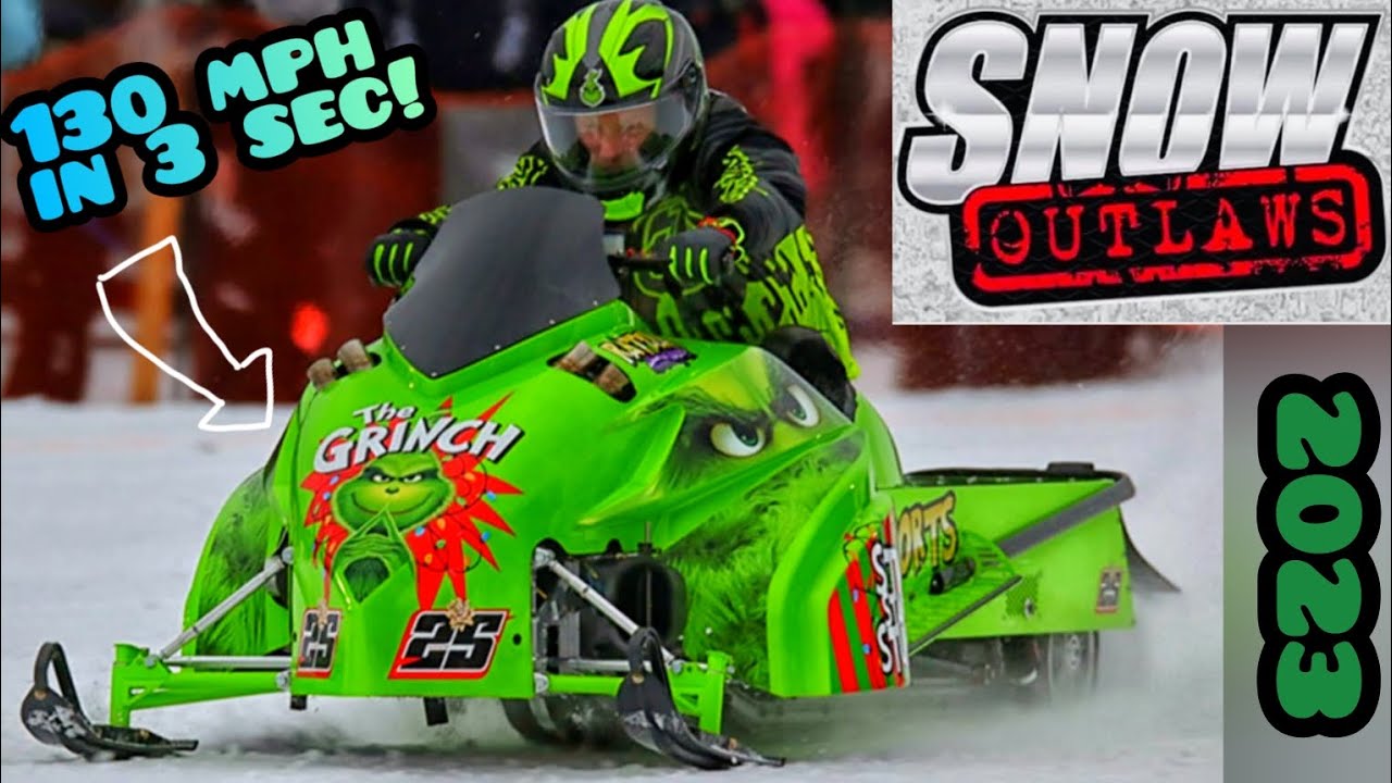 2023 Snow Outlaw FINALS Worlds fastest snowmobiles 0160 mph in 3 sec