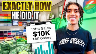 How He Make $10k A Month With His Clothing Brand