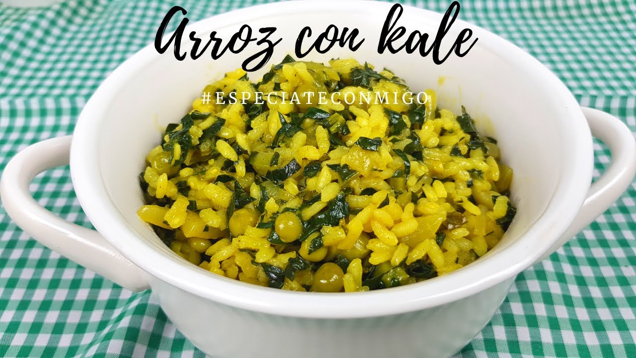 Arroz con kale | Receta saludable - YouTube