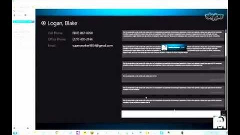 Microsoft Surface Demo of CRM and Recruitment System