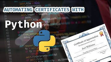 AUTOMATING CERTIFICATES WITH PYTHON
