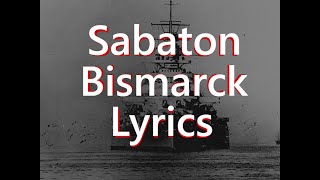 Sabaton - Bismarck (Lyrics English) chords