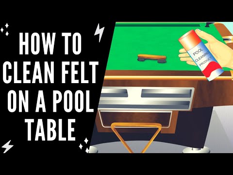 How To Clean Felt on a Pool Table