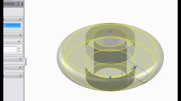 SolidWorks Tutorial -  Basic exercise demonstrating revolve and revolved cut features