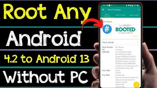 How To Root any Android Mobile 2023🔥100%  Root Upto Android 13 Without PC 🔥