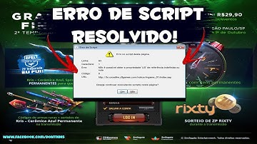 COMO RESOLVER O ERRO DE SCRIPT DO CROSSFIRE AL