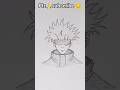 How to draw sataro gojo from jjk🔥anime step by step drawing | #anime #art #drawing #shorts #viral