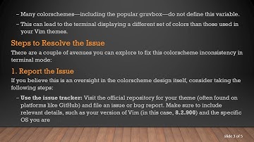 Resolving the Terminal Colorscheme Issue in Vim: A Guide for Users
