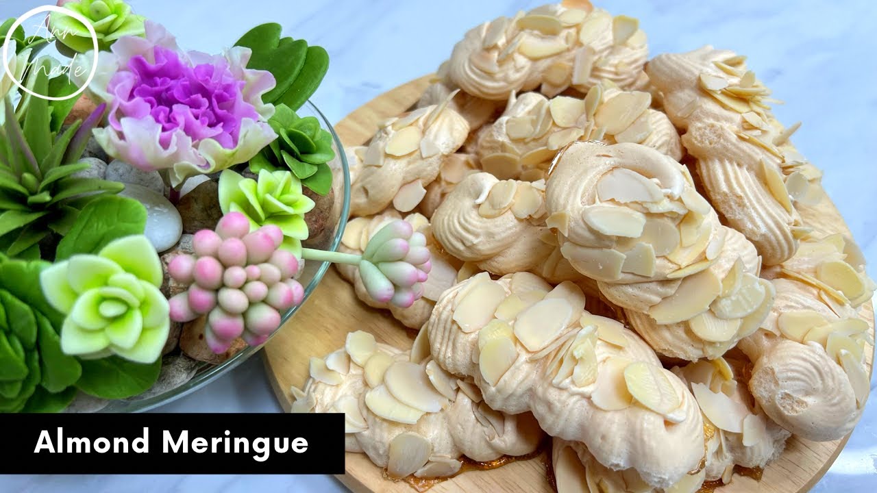 อัลมอนด์เมอแรงก์ Almond Meringue | AnnMade