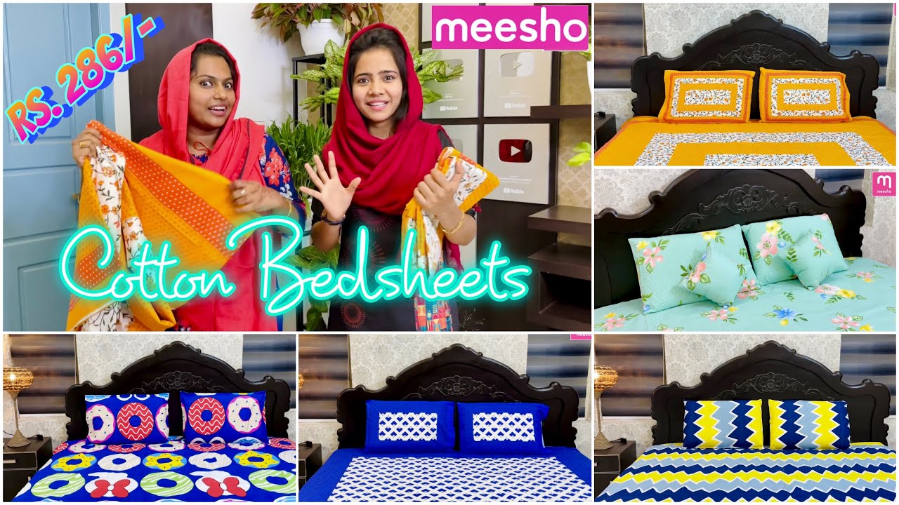 Meesho Bedsheet Haul Starting Rs.260/ Only 😍 Suhana Basheer