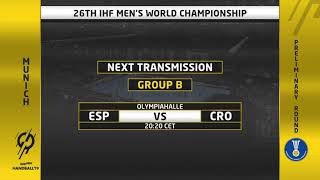 Spain vs Croatia | Group phase | 26th IHF Men's World Championship, GER/DEN 2019