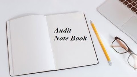 Meaning od Audit note book | Contents Of Audit Notebook