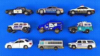 Police Cars for Kids #3 | Learn Police Vehicle Names &amp; Colors | Fun &amp; Educational Organic Learning