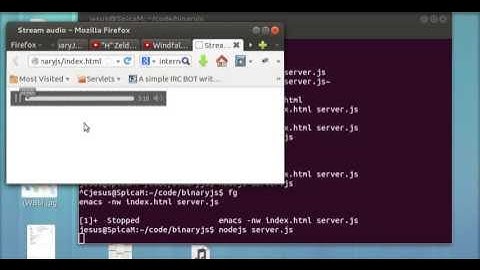 Demo BinaryJS: Stream audio from server to client.