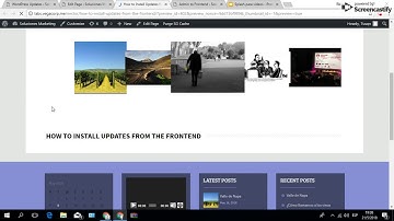 How to Install Updates from the Frontend in WordPress
