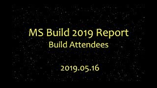 .Net Engineering Forum 16 May 2019 - Build Conference Report