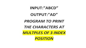 How To Print The Characters at Prime Index Position