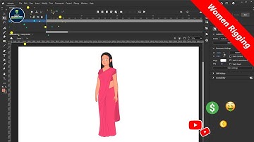 2D Cartoon Women Character Rigging | कार्टून कैसे बनते हैं |2D Animation Courses Online|Make Cartoon