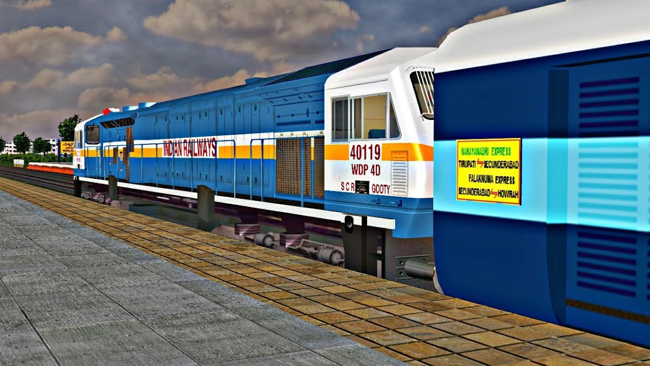 12704 SC HWH Falaknuma Superfast Express Part 2 || SCR V3 Route || MSTS ...