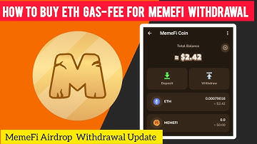 MemeFi Airdrop Update | How To Buy Ethereum Gas Fee for MemeFi Coin Withdrawal Full Process Crypto