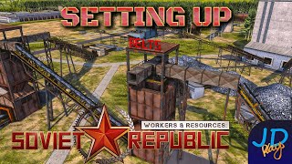 Setting up Belts ⚒️ Workers & Resources ⛏️ Ep15 ☭ Lets Play, Tutorial, Walkthrough